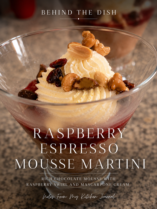 Raspberry Espresso Mousse Martini